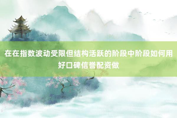 在在指数波动受限但结构活跃的阶段中阶段如何用好口碑信誉配资做