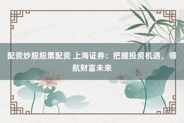 配资炒股股票配资 上海证券：把握投资机遇，领航财富未来